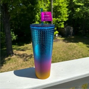 Starbucks Tim Singleton Pride Rainbow Grid Studded